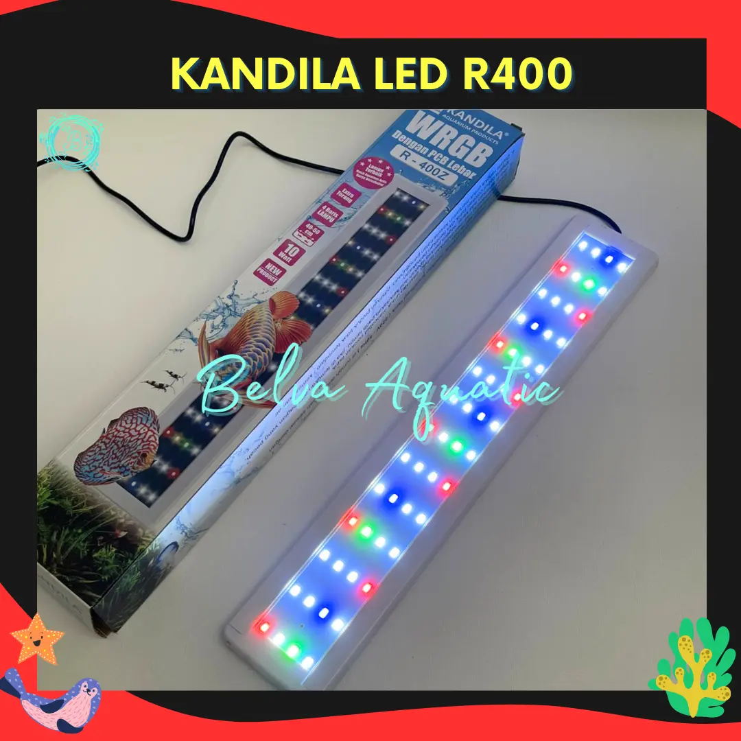 Lampu Kandila R400 40-50 cm WRGB LED Aquarium R-400 FREE BUBBLE WRAP