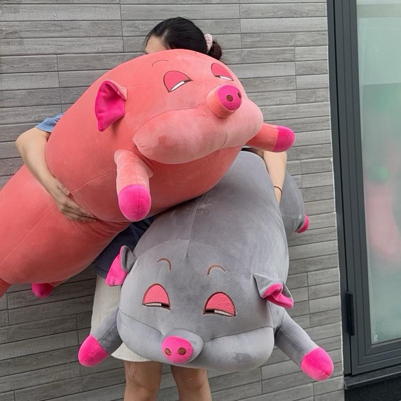  Gấu bông heo híp size 1m2 khổ vải hàng quà tặng cao cấp vải miniso mềm mịn 