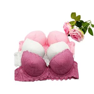 BR6021B *3 SUJETADORES Para Mujer EN COPA B CON VARILLA  Diseño: Zigzag -ideal para regalar o consentirte a ti misma