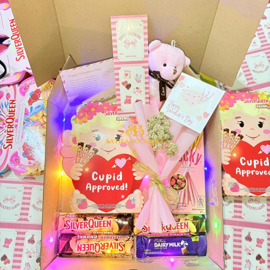 Hampers Snack Box Valentine Coklat Silverqueen Butterfly Cupid Kado Ulang Tahun Ultah Suprise Hadiah Anniversary Hampers Snack Box Valentine Coklat Silverqueen Butterfly Cupid Kado Ulang Tahun Ultah Suprise Hadiah Anniversary
