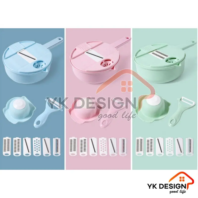 YK DESIGN Alat Potong Kentang Sayur Multifungsi Pengiris Parutan Chopper Kitchen 12 In 1 YK-123 7