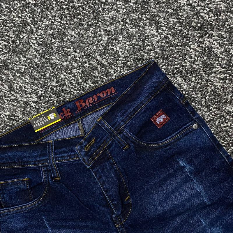 Celana jeans panjang sobek pria BLACK BARON slimfit 28-33 Keren Nyaman 3