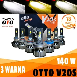 LAMPU LED MOBIL 3 WARNA OTTO V20S H4 H7 H11 HB3 HB4 H1R2 9012 70 WATT LAMPU UTAMA LAMPU FOGLAMP
