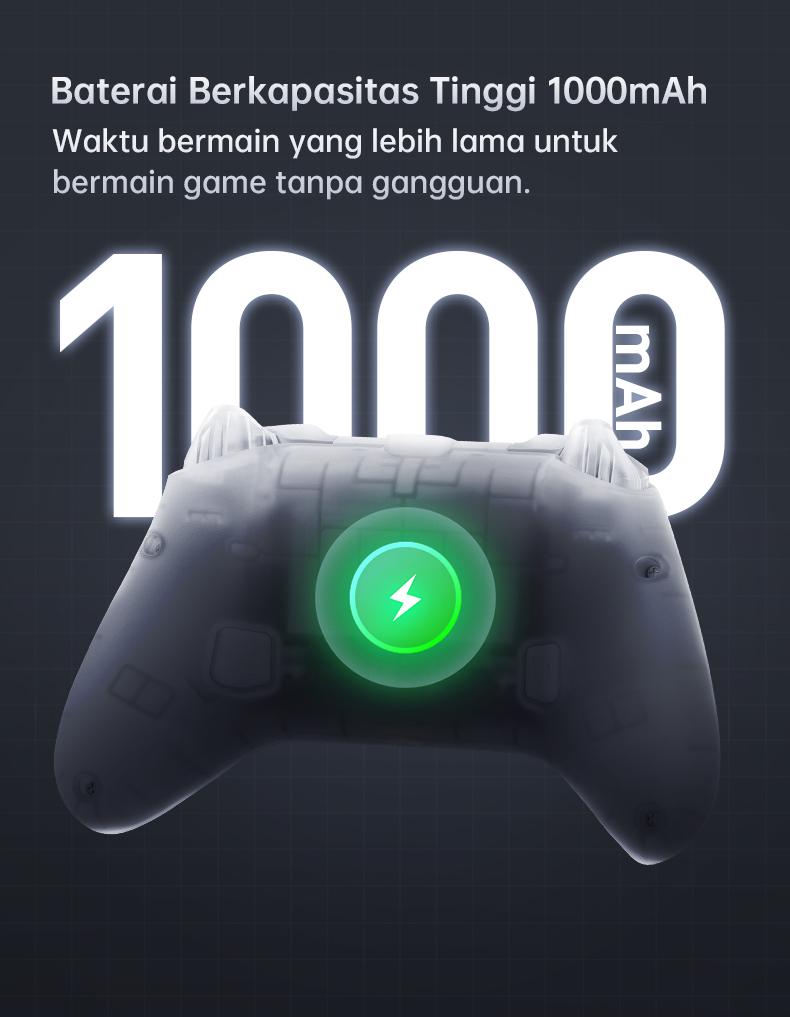 Machenike G3 V2 Wireless Gaming Controller With Dock Pengisian Tri-Mode Bluetooth Baterai 1000mAh Hall Effect Trigger Joystick Gamepad untuk Switch Steam PC