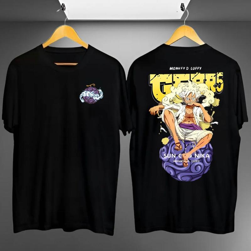 Product Introduction of Kaos Distro Motif Luffy Punch Sablon Digital Printing Unisex Lengan Pendek - Keren, Dewasa, Panjang, Pria, Oblong, Katun 32