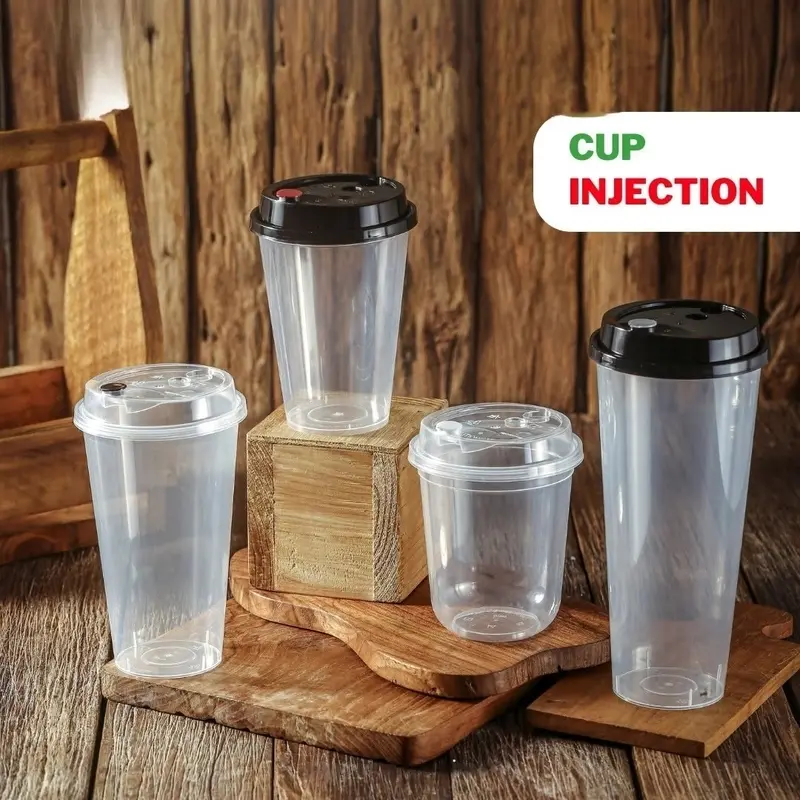 25pcs TUTUP GELAS CUP INJECTION TEBAL DAN BENING Tutup Cup Tutup Sambung Gelas Cup Kekinian tutup gelas anti tumpah Minuman Plastik 6