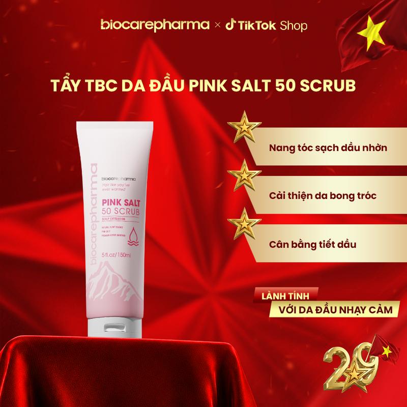 Tẩy tế bào chết da đầu muối kiểm soát dầu - Biocarepharma - 150ml.