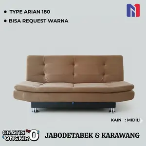 Sofa Bed Minimalis Perahu/ Sofa Bed Pillow Top / Bekasi Sofa Type Arian 180