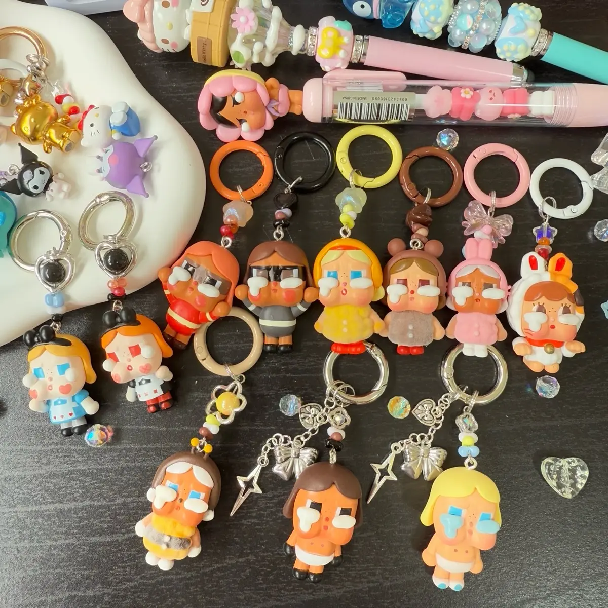 Crybaby Keychain / phone strap handmade