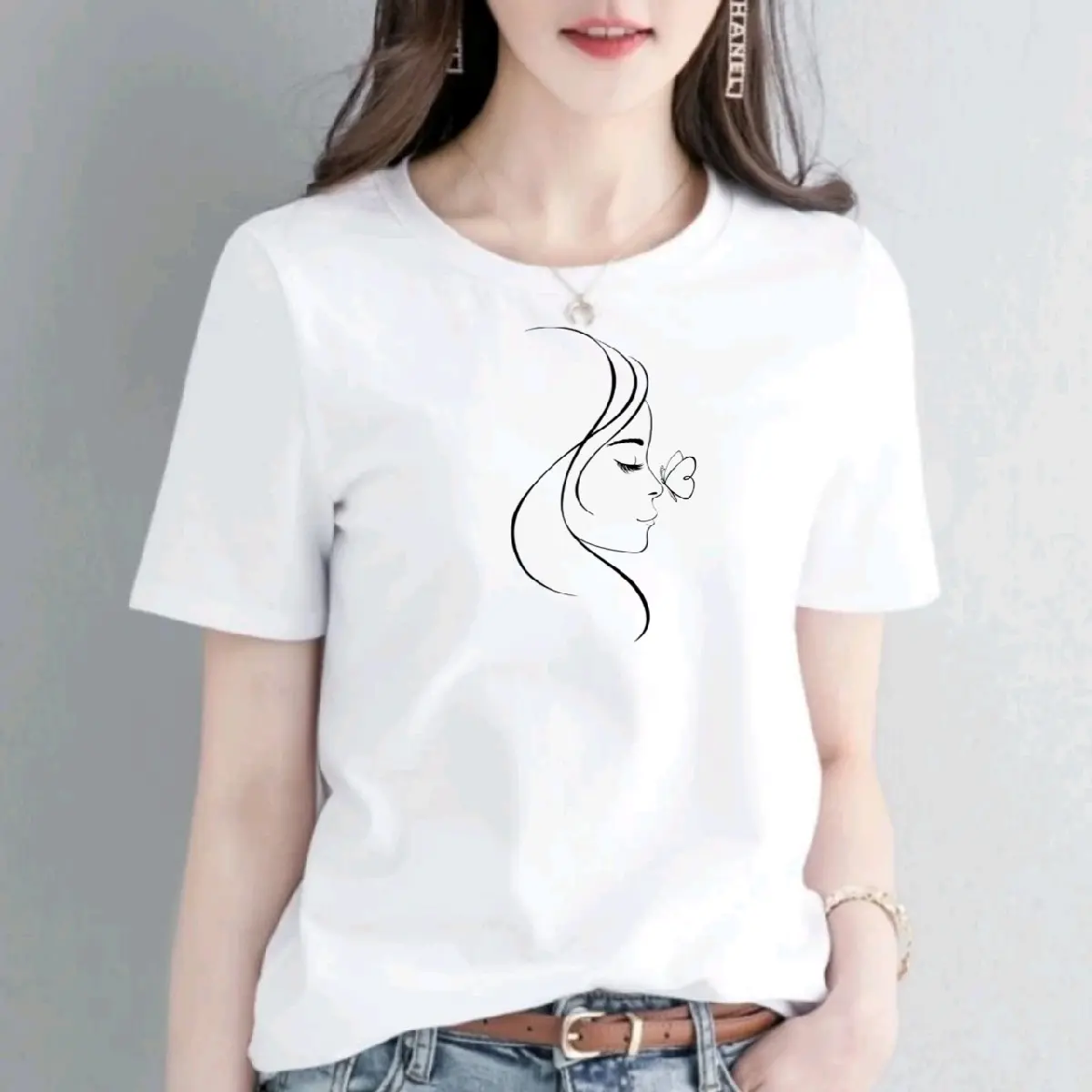 Baju Kaos Distro T-shirt Wanita Lengan Pendek Katun Combed30s Custom Keren Motif Nyaman Tebal Unik Melar Cewek Panjang