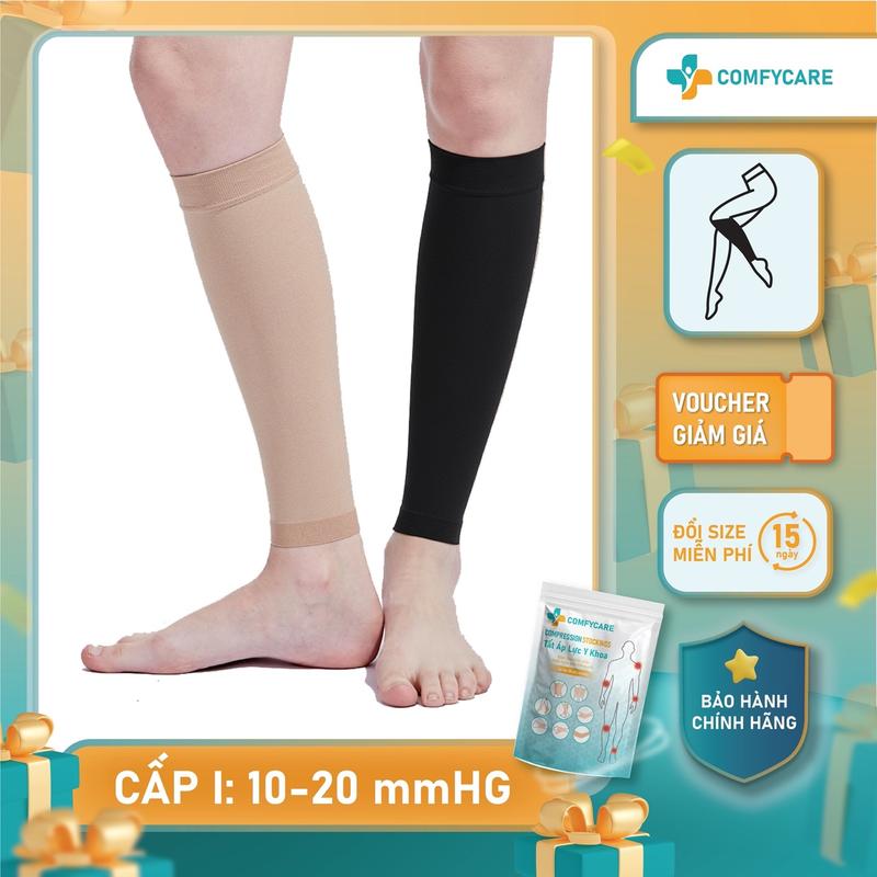  Tất Phòng Ngừa Suy Giãn Tĩnh Mạch Ống Chân Cấp 1 - COMFYCARE -  Tất Thể Thao  Hỗ Trợ Lưu Thông Máu Áp Lực Giảm Đau Nhức 