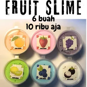 Slime Buah dengan Varian Warna yang Wangi