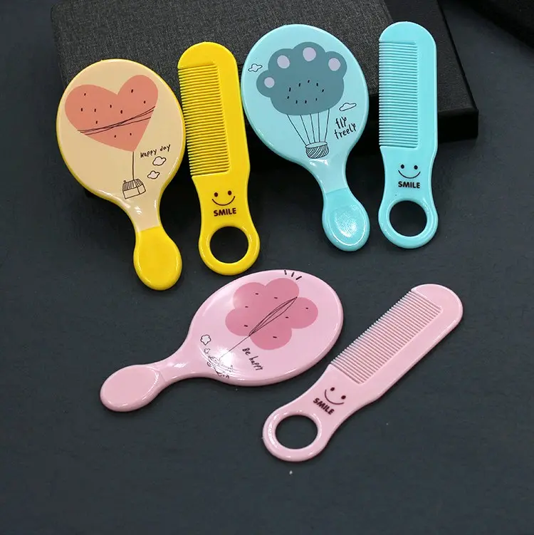 Kaca dan sisir set -  cermin mini set  sisir / kaca gagang kecil / kaca make up Ledi mart 2