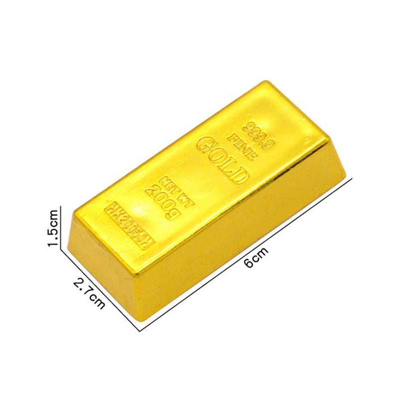 Product Introduction of Plastic Fake Gold Bullion Simulated Golden Brick Fake Glittering Gold Bar Paperweight Door Stop Movie Prop Novelty Gift 17