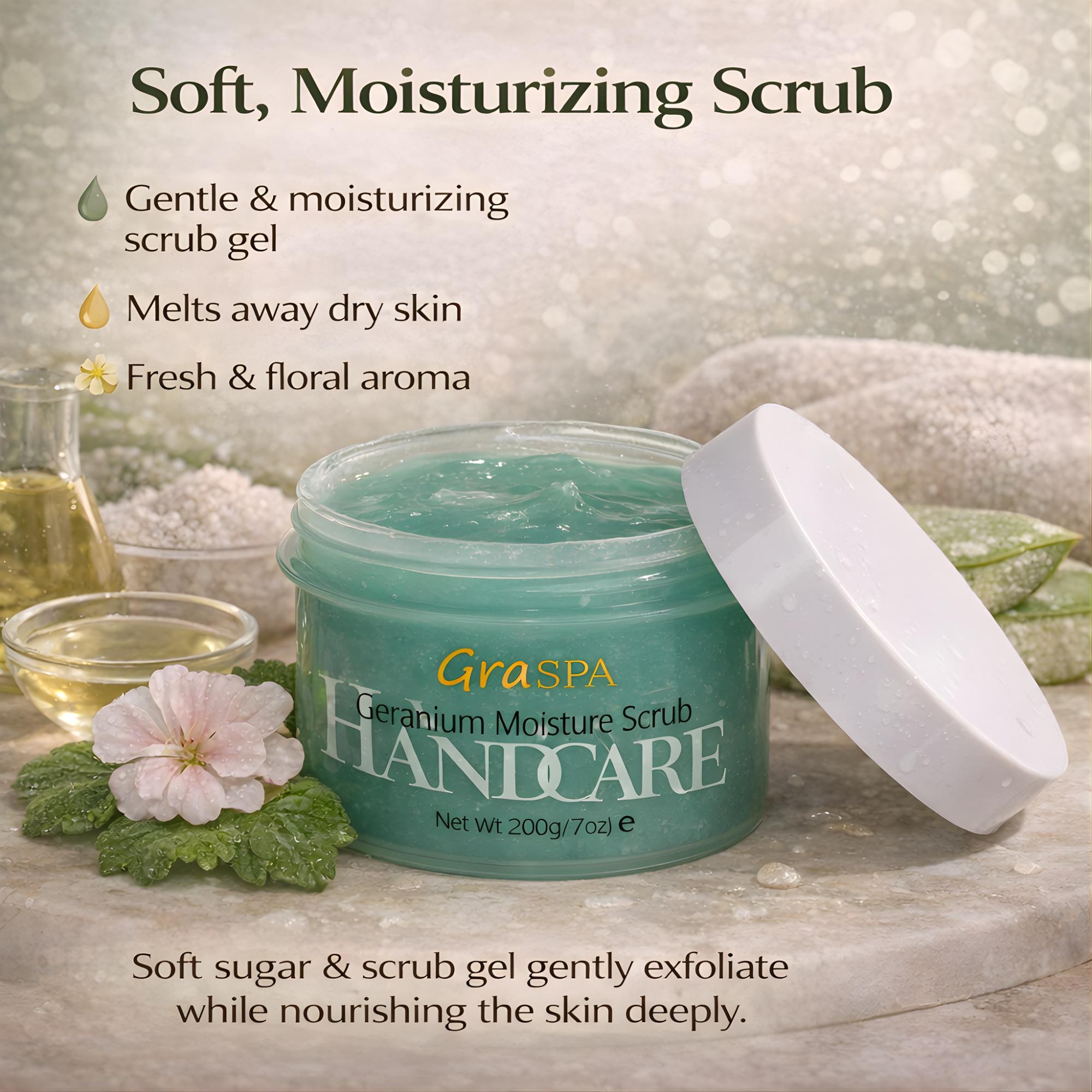 GraSPA-HAND SCRUB-Hand Care Geranium Moisture Scrub