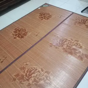 X8A1/B1/C1 Tikar Bambu Lipat Premium 180x200cm 160x200cm 120x200cm Import Mesin Tinggi Halus Elegan Mewah