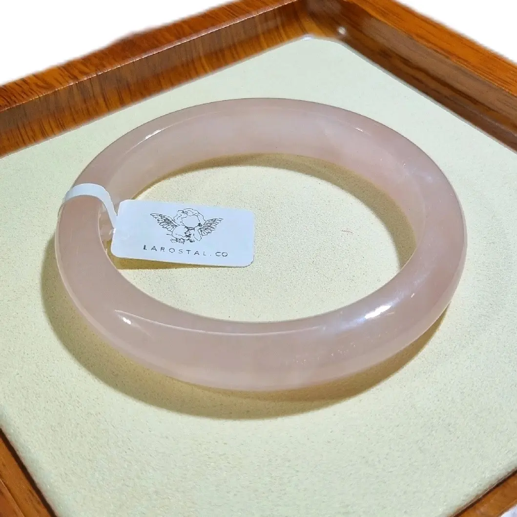 Rose Quartz Bangle Size 52 to 63
