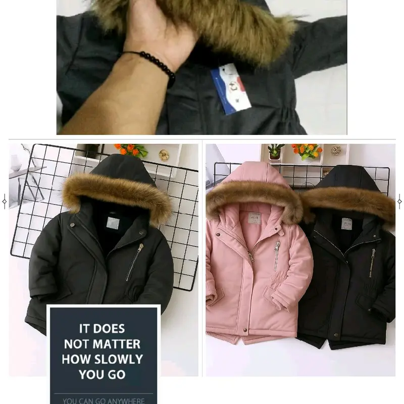 LIFE Jaket Anak Waterproof Bulu Sherpa Tebal Musim Dingin untuk Usia 2-5 Tahun dengan Desain Trendy dan Kualitas Terjamin 1