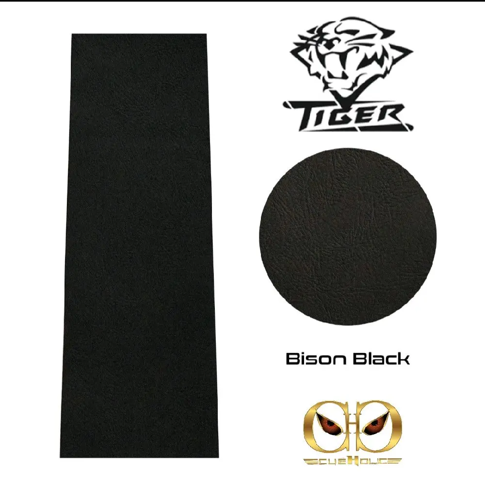 Tiger - Bison Embossed Leather Wrap Black