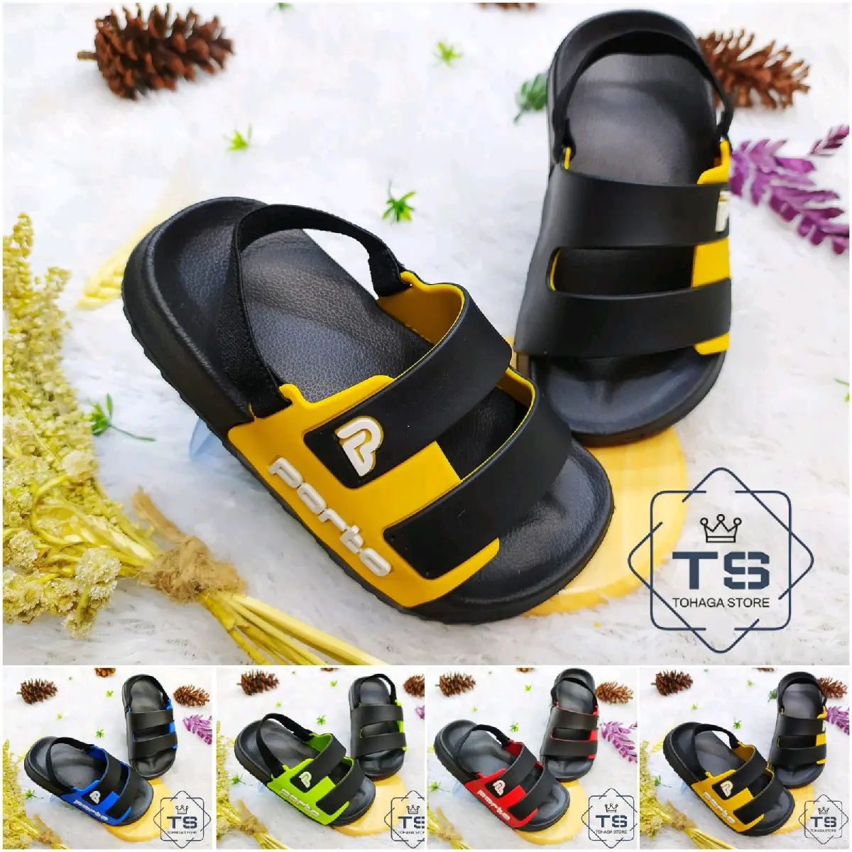 New Porto - Sandal Anak Casual 6 bulan  - 6 tahun Sandal Sandal anak sandal terbaru sandal viral sandal kekinian sandal anak laki-laki sandal murah