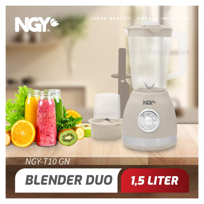 Gambar NGY PowerBlend 1.5L 2in1 / Blender Premium Buah dan Bumbu | NGY-T10GN NAGOYA dari Nagoya Electronics Kota Administrasi Jakarta Barat Tokopedia