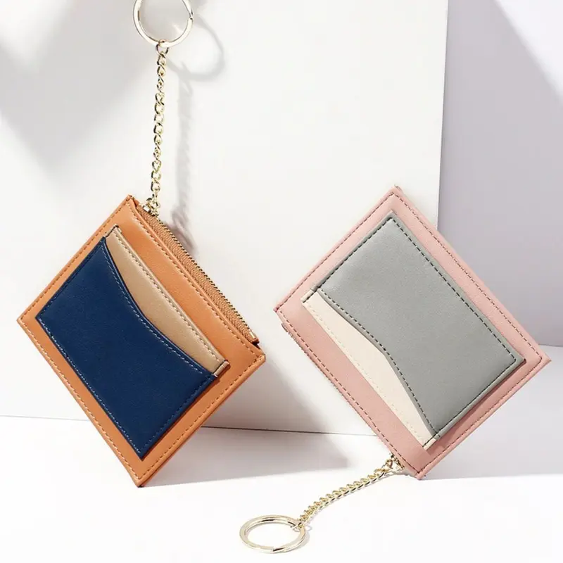 Dompet Kartu Wanita Terpopuler Desain Minimalis Multi Slot Trendy & Stylish Hitam Kulit 1