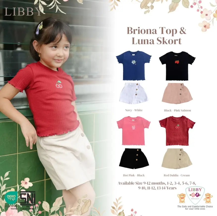 Baby Bon - LIBBY Set Anak Perempuan 9 Bulan - 4 Tahun (1 STEL)