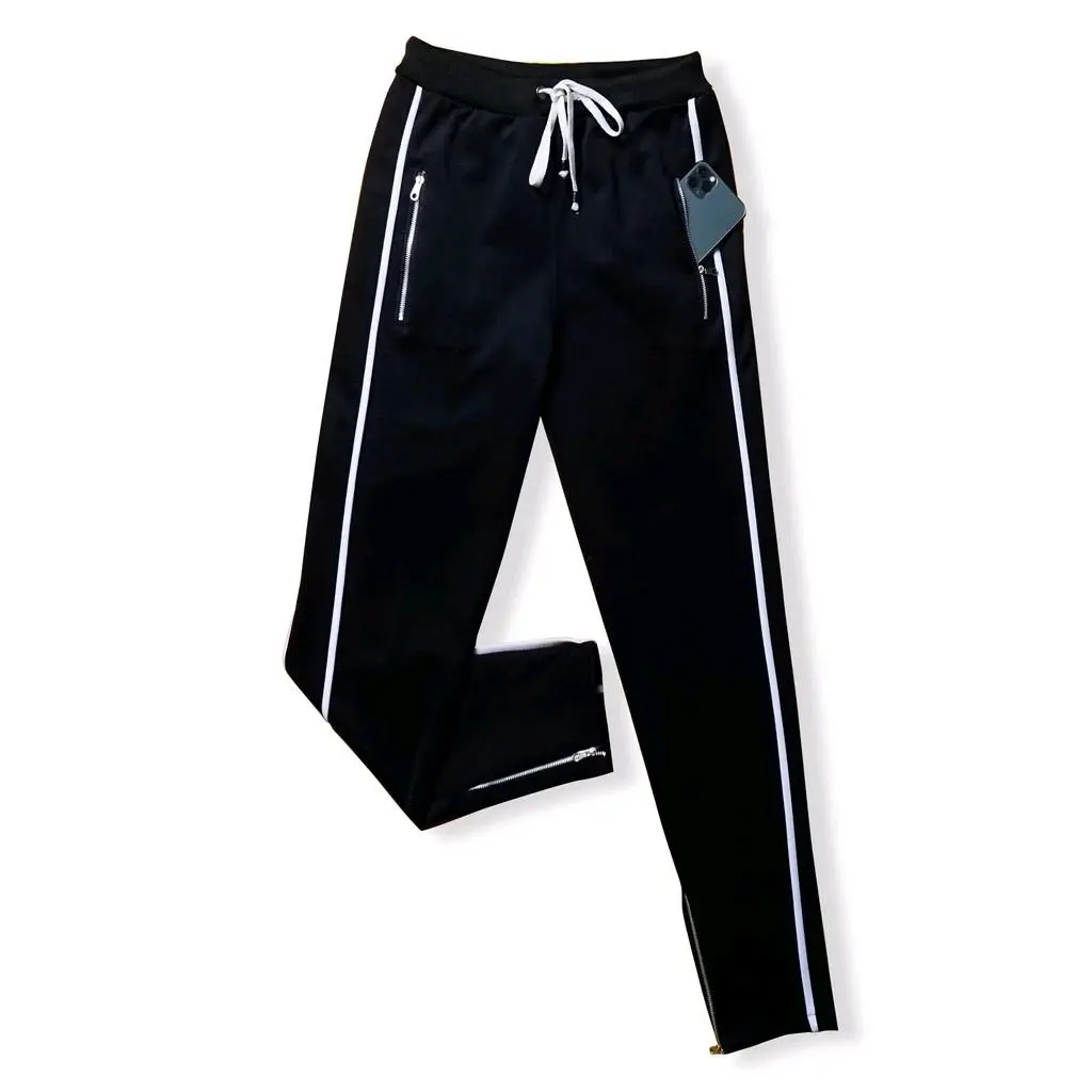 Celana Jogger Hypebeast Street Wear Double Strip Pria Wanita Osaka Stretch Premium Sport