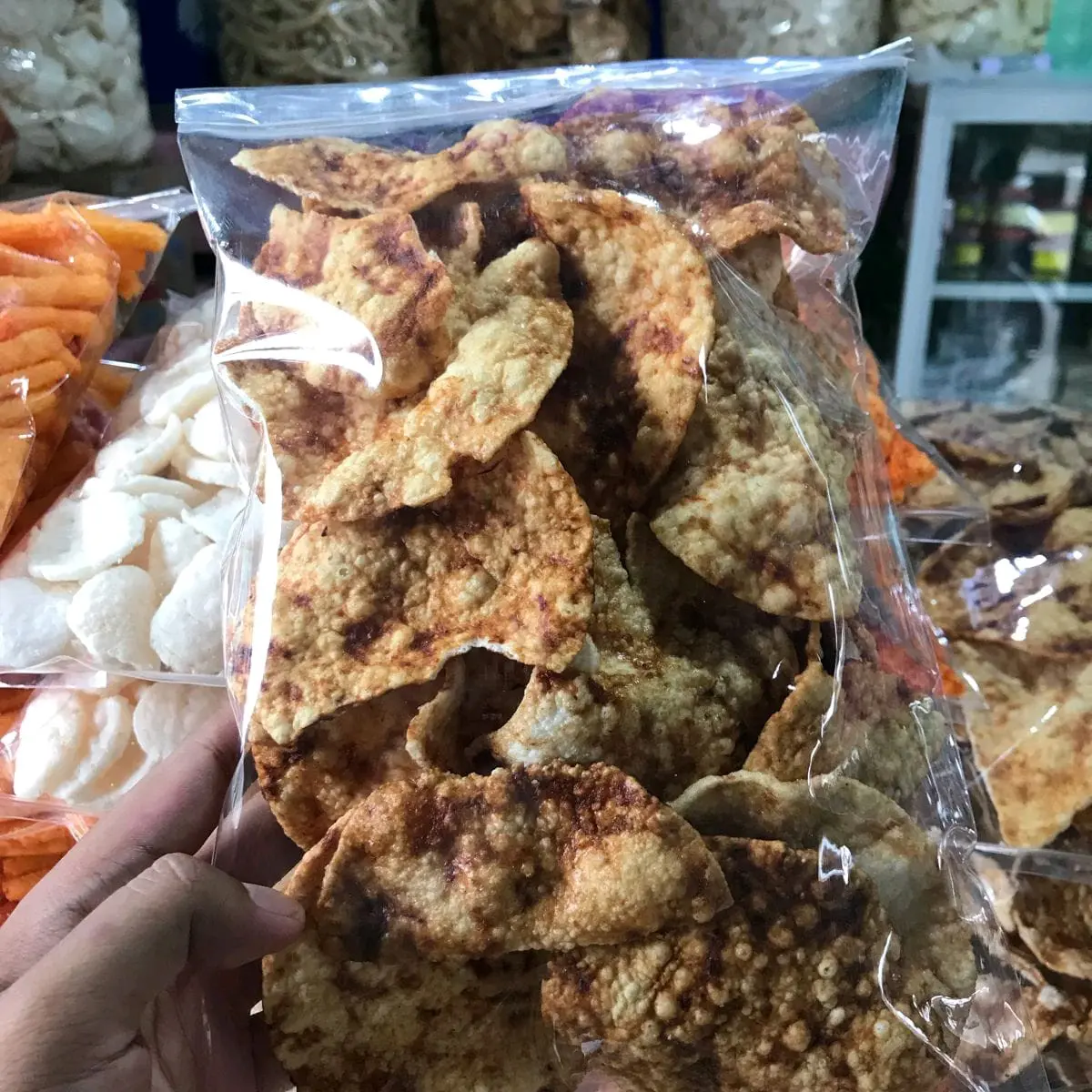 Kerupuk Kentang Coklat Manis Khas Kenjeran Surabaya