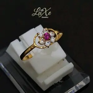 Cincin mata bunga merah - 0,5 gram