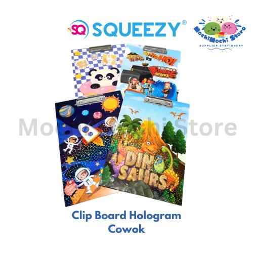 Clipboard | Papan Clip | Papan Clipboard Hologram | Papan Clipboard Kayu | Clipboard Kayu Karakter Lucu | Papan Jalan | CC-CPW02 | CLP-KY 1