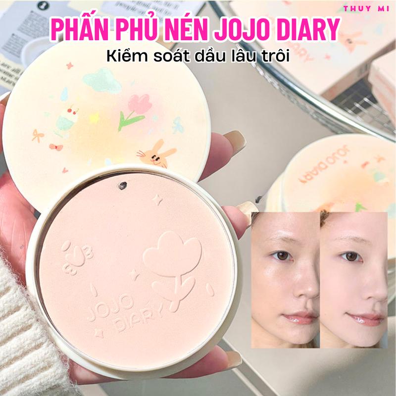 Phấn Phủ Dạng Nén Kiểm Soát Dầu Lâu Trôi JOJO DIARY JJ058