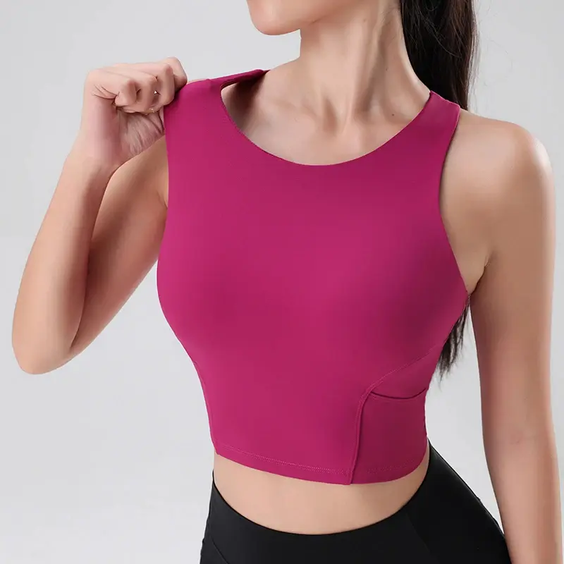 Women's Yoga Sports Underwear Fitness Outerwear Running Bra Comfortable Tank Top Without Steel Ring