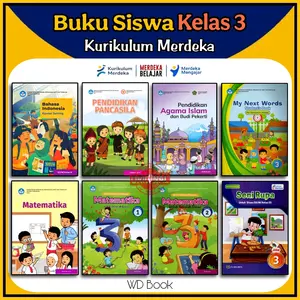 [ Resmi Diknas ] Buku Paket Pelajaran Siswa Kelas 3 SD Kurikulum Merdeka Kurmer