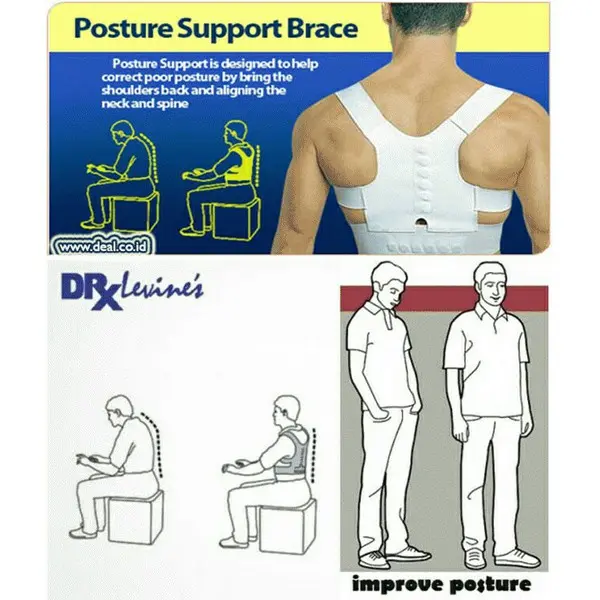 Posture Support Power Magnetic Safe Belt Korset Penyangga Tulang Punggung Belakang Back Terapi Medis Corrector Sport Penegak Postur Badan 1