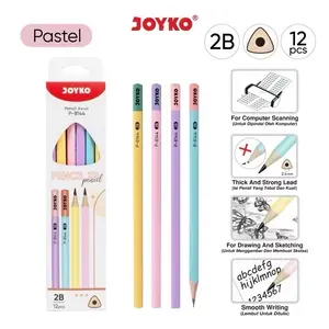 ￼Pencil Pensil Joyko P-8144 PASTEL DUAL COLOR 2B 1 Box 12 Pcs
