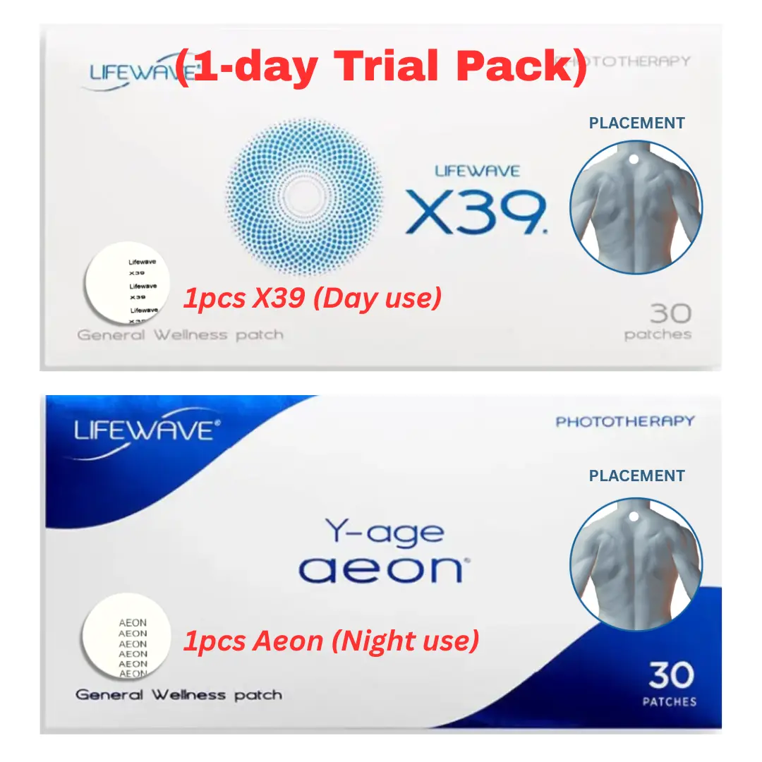 Combo trial set) Lifewave X39 + Y-age Aeon Phototherapy Patch 1