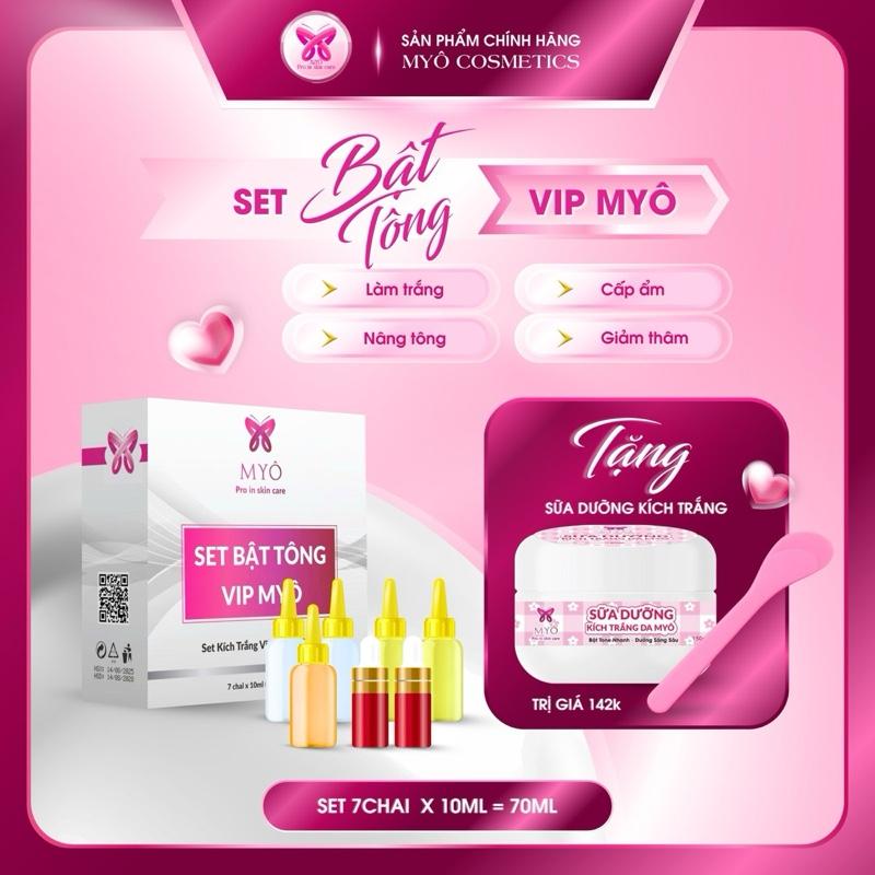 {Deal mở bán} SET BẬT TÔNG VIP MYÔ. Tặng kèm hủ sữa dưỡng kích trắng da body 150gr . Pha vào kem body hoặc dưỡng thể Hỗ trợ trắng da dưỡng ẩm...