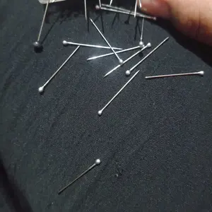 JARUM PENTUL HIJAB MINI KEKINIAN ANTI KARAT WARNA SILVER isi 50-150 pcs (TANPA WADAH)