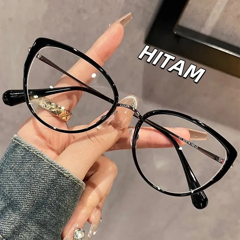 【Toko Resmi YJ】 Kacamata baca kacamata cat eye Fashion 2025 new Korea Anti Radiasi Blueray Frame Wanita Anti radiasi biru anti Radiasi bisa cod 5005