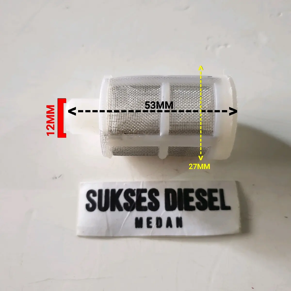 Filter Putih Saringan Pompa Air DC Elektrik Sprayer 12V