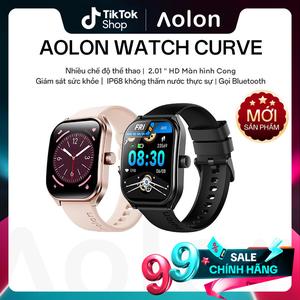【Bán chạy】Aolon Curve Đồng hồ thông minh Smartwatch IP68 Bluetooth Call giám sát sức khỏe Đồng hồ thông minh cho nam giới phụ nữ  Nhiều hình nền theo chủ đề khác nhau Hàng trăm chức năng thể thao đồng hồ chạy bộ