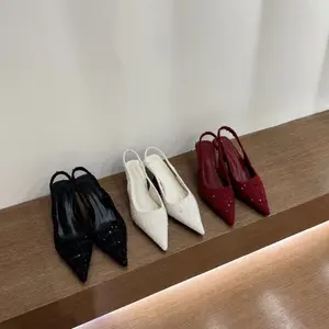 NURIL - COTA Sepatu heels wanita hak 5cm Sendal mules wanita Sandal Pesta Shoes hak runcing