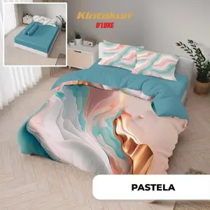 Bed cover Kintakun DLUXE T25  DLUXE Digital Printing /Bedcover Set King 180x200/ Bedcover Set Queen 160x200