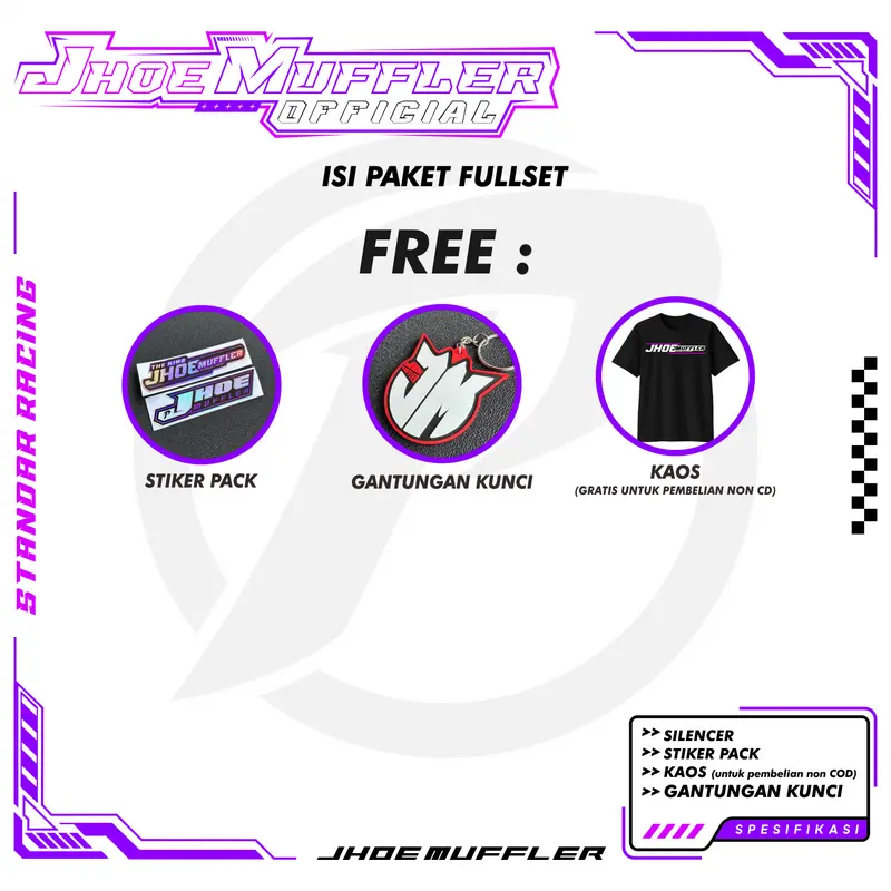 Knalpot Standar Racing MX King MX NEW MX OLD Original Jhoemuffler 3