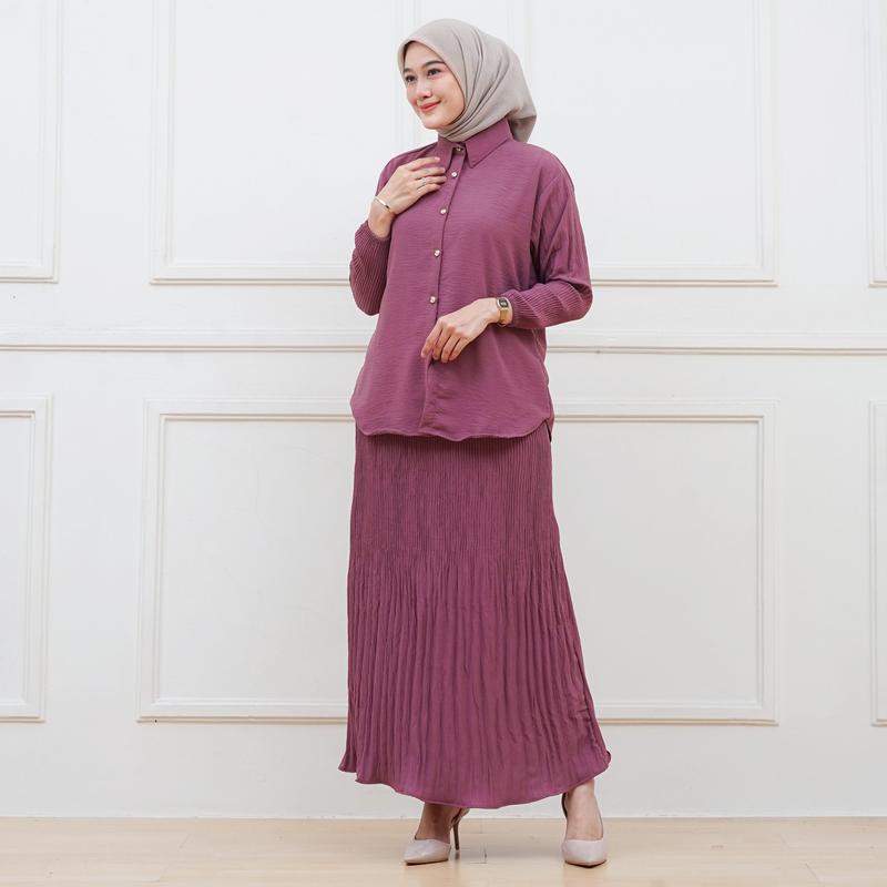 Ferova Set Rok Plisket - New SETELAN ROK WANITA KEKINIAN ONE - Shop ...
