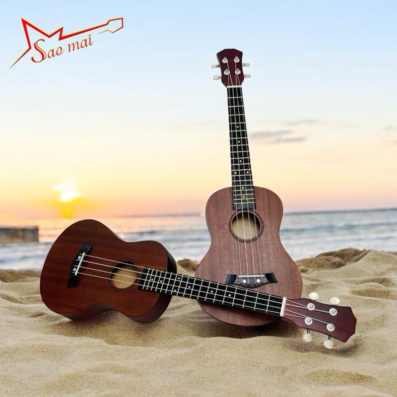 Đàn Ukulele Gỗ Mahogany Sao Mai Size 26 inch - Âm Thanh Trầm Ấm, Vang Xa