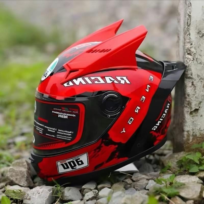 Mũ bảo hiểm fullface agu tem racing đỏ 1 kính hlmet