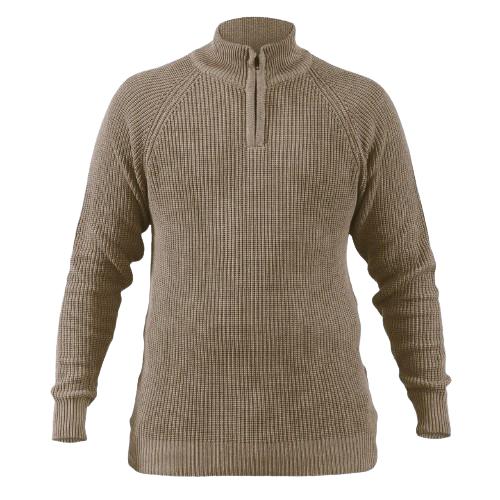 Sweater Rajut Pria Half Zip Turtleneck Cowok Tebal Terbaru - Forzie Knitwear Rajut Kerah 3