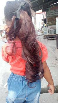 Product Review of Wig Ponytail Anak Rambut Palsu Extension Hair Clip Ponytail Model Pendek Keriting 38cm Ponytail Curly Tali Fashion Poni from P**l A** N**💙 1